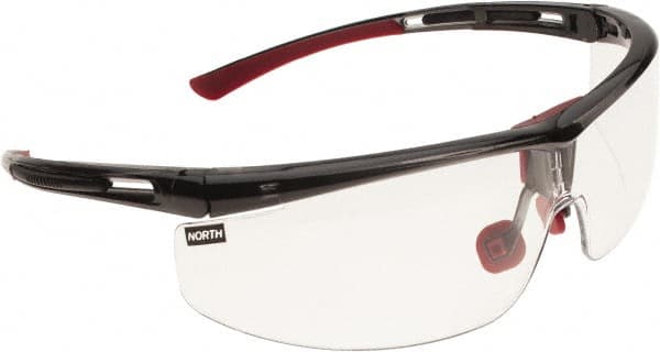 North - Safety Glasses - CLR LEN TRANSLCNT BLK ADAPTEC WIDE SAFETY GLS - Americas Industrial Supply