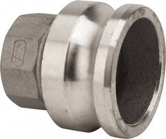 Value Collection - 3" Aluminum Cam & Groove Suction & Discharge Hose Male Adapter Female NPT Thread - Part A, 2" Thread, 500 Max psi - Americas Industrial Supply