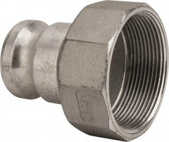 Value Collection - 2" Aluminum Cam & Groove Suction & Discharge Hose Male Adapter Female NPT Thread - Part A, 3" Thread, 1,000 Max psi - Americas Industrial Supply