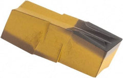 Iscar - 398020GIF Grade IC8250, 3.98mm Cutting Width Carbide Grooving Insert - 13mm Max Depth of Cut, Neutral, 0.2mm Corner Radius, TiCN/Al2O3/TiN Finish - Americas Industrial Supply
