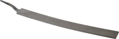 PFERD - 14" Long, Smooth Cut, Flat American-Pattern File - Single/Curved Cut, 0.38" Overall Thickness, Flexible, Tang - Americas Industrial Supply