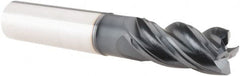 Iscar - 3/4", 4 Flute, Single End, Solid Carbide, Corner Chamfer End Mill - 5" OAL, 38° Helix, Right Hand Flute, 1-1/2" LOC, Right Hand Cut, 2-1/4" Extended Reach - Americas Industrial Supply