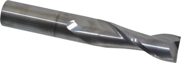 OSG - 3/4", 2-1/4" LOC, 3/4" Shank Diam, 5" OAL, 2 Flute, Solid Carbide Square End Mill - Single End, TiCN Finish, Spiral Flute, 30° Helix, Centercutting, Right Hand Cut, Right Hand Flute, Series 462 - Americas Industrial Supply