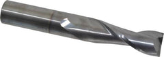 OSG - 3/4", 2-1/4" LOC, 3/4" Shank Diam, 5" OAL, 2 Flute, Solid Carbide Square End Mill - Single End, TiCN Finish, Spiral Flute, 30° Helix, Centercutting, Right Hand Cut, Right Hand Flute, Series 462 - Americas Industrial Supply