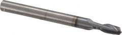 OSG - 5/32", 5/16" LOC, 3/16" Shank Diam, 2" OAL, 2 Flute, Solid Carbide Square End Mill - Single End, TiCN Finish, Spiral Flute, 30° Helix, Centercutting, Right Hand Cut, Right Hand Flute, Series 412 - Americas Industrial Supply