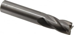 OSG - 18mm, 38mm LOC, 18mm Shank Diam, 104mm OAL, 4 Flute, Solid Carbide Square End Mill - Single End, Uncoated, Spiral Flute, 30° Helix, Centercutting, Right Hand Cut, Right Hand Flute, Series 404 - Americas Industrial Supply