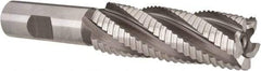 Hertel - 1" Diam, Coarse Pitch, 3" LOC, 5 Flute Cobalt Roughing Square End Mill - Uncoated, 5-1/4" OAL, 3/4" Shank Diam, Single End, 30° Helix - Americas Industrial Supply