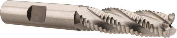 Hertel - 1/2" Diam, Coarse Pitch, 1-5/8" LOC, 4 Flute Cobalt Roughing Square End Mill - Uncoated, 3-5/8" OAL, 1/2" Shank Diam, Single End, 30° Helix - Americas Industrial Supply