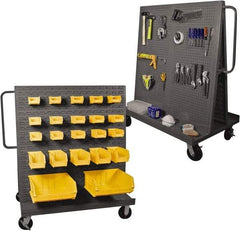 Durham - 2,000 Lb Capacity Steel A-Frame Truck - Steel Deck, 48" OAW, Phenolic Casters - Americas Industrial Supply