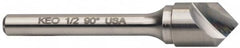 Keo - 1" Head Diam, 1/2" Shank Diam, 1 Flute 60° Solid Carbide Countersink - Americas Industrial Supply