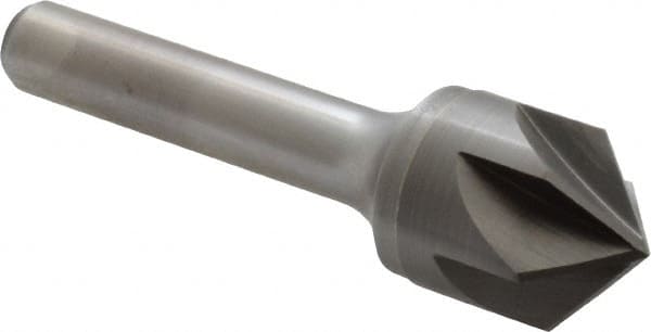 Keo - 3/4" Head Diam, 3/8" Shank Diam, 6 Flute 100° Solid Carbide Countersink - Americas Industrial Supply