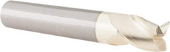Accupro - 3/4", 3 Flute, Single End, Solid Carbide, 0.03" Corner Radius End Mill - 6" OAL, 37° Helix, Right Hand Flute, 1" LOC, Right Hand Cut - Americas Industrial Supply