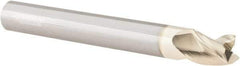 Accupro - 5/8", 3 Flute, Single End, Solid Carbide, 0.03" Corner Radius End Mill - 3-1/2" OAL, 37° Helix, Right Hand Flute, 3/4" LOC, Right Hand Cut - Americas Industrial Supply