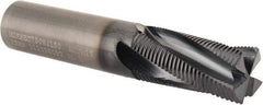 Kennametal - 3/4" Diam, Fine Pitch, 1-1/2" LOC, 4 Flute Solid Carbide Roughing Square End Mill - AlTiN Finish, 4" OAL, 3/4" Shank Diam, Centercutting, 20° Helix - Americas Industrial Supply