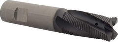Kennametal - 20mm Diam, Fine Pitch, 38mm LOC, 4 Flute Solid Carbide Corner Chamfer Roughing End Mill - AlTiN Finish, 104mm OAL, 20mm Shank Diam, Centercutting, 20° Helix - Americas Industrial Supply