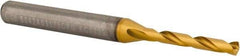 Kennametal - 1/8" 140° Solid Carbide Jobber Drill - Multilayer TiAlN Finish, Right Hand Cut, Spiral Flute, Whistle Notch Shank - Americas Industrial Supply