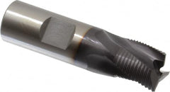 OSG - 3/4" Diam, Fine Pitch, 3/4" LOC, 3 Flute Cobalt Corner Chamfer Roughing End Mill - TiAlN Finish, 2-7/8" OAL, 3/4" Shank Diam, Single End, Centercutting, 30° Helix - Americas Industrial Supply