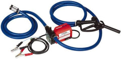 Tuthill - 10 GPM, 3/4" Hose Diam, Pump - 3/4" Inlet, 3/4" Outlet, 12 Volts, 8' Hose Length, 1/5 hp - Americas Industrial Supply