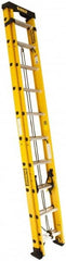 DeWALT - 20' High, Type IA Rating, Fiberglass Extension Ladder - Americas Industrial Supply