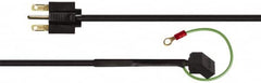 Made in USA - 72" Fan Power Cord with NEMA 6-15P (with Ground Wire) - For All 230VAC Cooling Fans - Americas Industrial Supply
