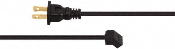 Made in USA - 72" Fan Power Cord with NEMA1-15P - For All 115VAC Cooling Fans - Americas Industrial Supply