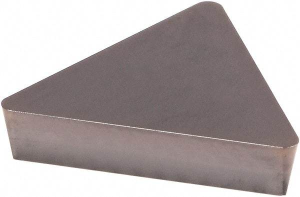 Kennametal - TPG322 Grade KCU10 Carbide Turning Insert - AlTiN Finish, 60° Triangle, 3/8" Inscr Circle, 1/8" Thick, 1/32" Corner Radius - Americas Industrial Supply
