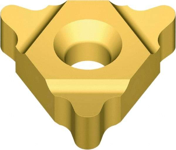 Vargus - 5UEI Internal/External Left & Right Hand 4-2.75 Partial Profile 60° Laydown Threading Insert - Grade VKX, TiN Coated Carbide, 15.88mm Inscribed Circle - Americas Industrial Supply