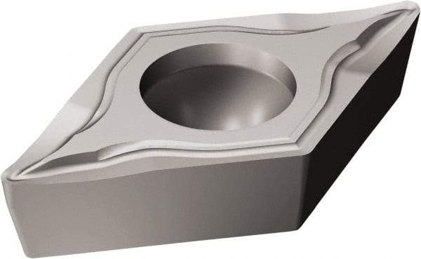 Sandvik Coromant - DCGT32.503 UM Grade H13A Carbide Turning Insert - Uncoated, 55° Parallelogram, 3/8" Inscr Circle, 5/32" Thick, 0.1mm Corner Radius - Americas Industrial Supply