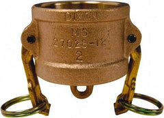 Dixon Valve & Coupling - 4" Brass Cam & Groove Suction & Discharge Hose Dust Cap For Use with Adapters - Part DC, 100 Max psi - Americas Industrial Supply