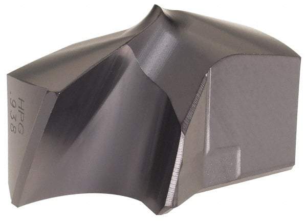Kennametal - Series KSEM Plus, 15/16" Diam Grade KCPM45 140° Replaceable Drill Tip - Carbide, TiAlN Finish, 4 Seat Size - Americas Industrial Supply