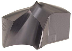 Kennametal - Series KSEM Plus, 15/16" Diam Grade KCPM45 140° Replaceable Drill Tip - Carbide, TiAlN Finish, 4 Seat Size - Americas Industrial Supply