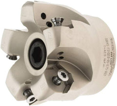 Iscar - 2.37" Cut Diam, 3/4" Arbor Hole, 0.18" Max Depth of Cut, 50° Lead Angle Indexable Chamfer & Angle Face Mills - 5 Inserts, Insert Style IQ845 SYHU 07.., Right Hand Cut, Through Coolant, Series DoveIQMill - Americas Industrial Supply