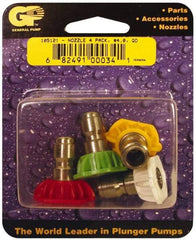 Value Collection - 5,000 psi Fixed, Quick Disconnect Pressure Washer Nozzle - 4mm Orifice Diam, 1/4" Thread - Americas Industrial Supply