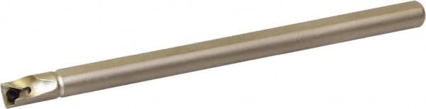 Kyocera - 0.312" Min Bore Diam, 4" OAL, 1/4" Shank Diam, A/S-STLB(P)-AE Indexable Boring Bar - 0.472" Max Bore Depth, TBGT 121.., TBGW 121.., TBMT 121.. Insert, Screw Holding Method - Americas Industrial Supply