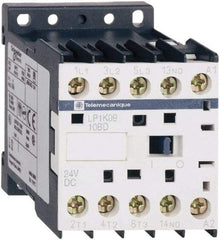 Schneider Electric - 3 Pole, 24 Coil VDC, 16 Amp at 690 VAC, 20 Amp at 440 VAC and 9 Amp at 440 VAC, Nonreversible IEC Contactor - BS 5424, CSA, IEC 60947, NF C 63-110, RoHS Compliant, UL Listed, VDE 0660 - Americas Industrial Supply