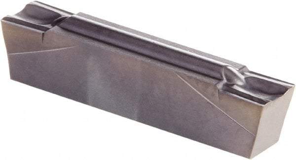 Kennametal - 0400G GMP Grade KCU25, 4mm Cutting Width Carbide Grooving Insert - 3.51mm Max Depth of Cut, Neutral, 0.2mm Corner Radius, AlTiN Finish - Americas Industrial Supply