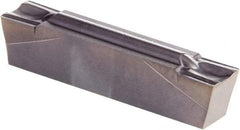 Kennametal - 0400G GMP Grade KCU25, 4mm Cutting Width Carbide Grooving Insert - 3.51mm Max Depth of Cut, Neutral, 0.2mm Corner Radius, AlTiN Finish - Americas Industrial Supply