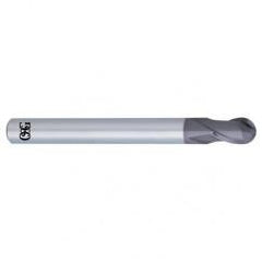 10mm Dia. - 100mm OAL - Solid Carbide - Ball Nose HP End Mill-2 FL - Americas Industrial Supply