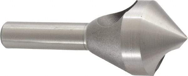 Keo - 1" Head Diam, 3/8" Shank Diam, 0 Flute 90° Cobalt Countersink - Bright Finish, 2-5/8" OAL, Single End, Straight Shank, Right Hand Cut - Americas Industrial Supply