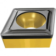 Iscar - CCMT3-2 14 Grade IC5005 Carbide Turning Insert - TiCN/Al2O3/TiN Finish, 80° Diamond, 3/8" Inscr Circle, 5/32" Thick, 1/32" Corner Radius - Americas Industrial Supply