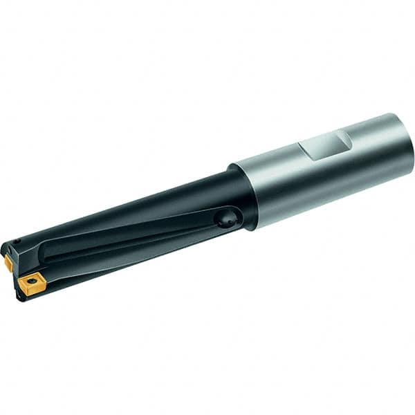 Walter - 38mm Max Drill Depth, 3xD, 12.7mm Diam, Indexable Insert Drill - 1 Insert, Straight Shank - Americas Industrial Supply