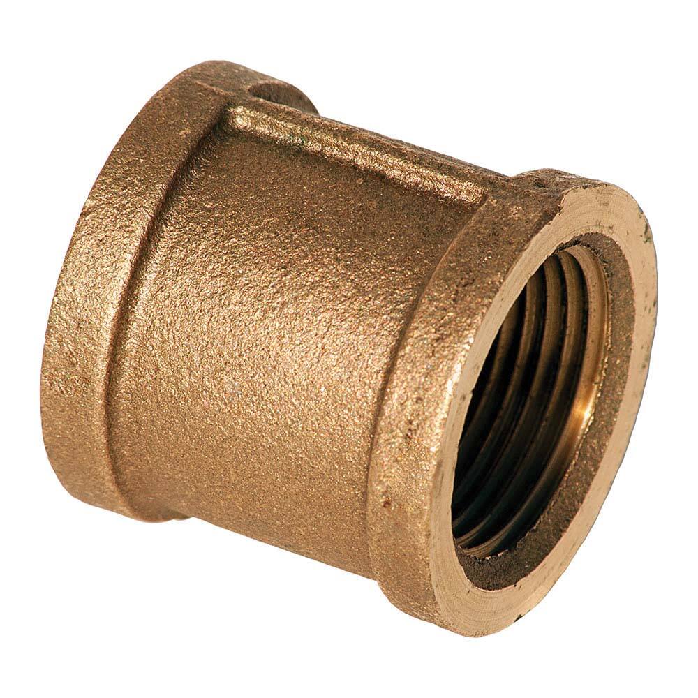 Merit Brass - Brass & Chrome Pipe Fittings Type: Coupling Fitting Size: 3/8 - Americas Industrial Supply