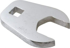 Proto - 28mm 1/2" Drive Full Polish Chrome Open End Crowfoot Wrench - 3" OAL - Americas Industrial Supply