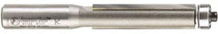 Amana Tool - 1/2" Cut Diam, 2" Length of Cut, 2 Flute Flush Trim Edge Profile Router Bit - Carbide-Tipped, 1/2" Shank Diam, 4-1/4" OAL, Uncoated - Americas Industrial Supply