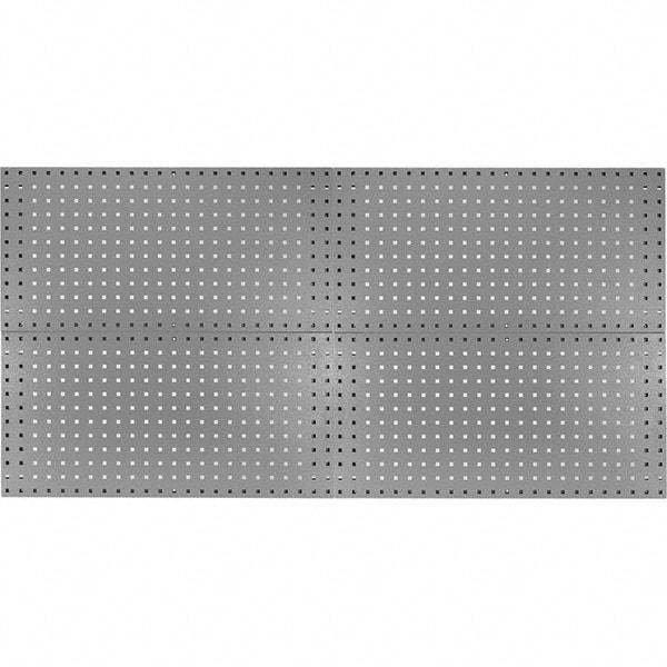 Kennedy - 18" Wide x 36" High Industrial Steel Tool Peg Board System - 4 Panels, 60 Hooks, Steel, Gray - Americas Industrial Supply