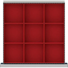 LISTA - 9-Compartment Drawer Divider Layout for 3.15" High Drawers - Americas Industrial Supply