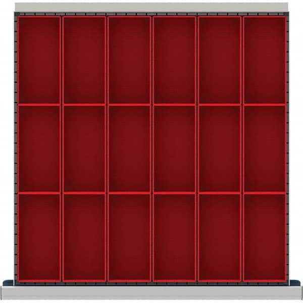 LISTA - 18-Compartment Drawer Divider Layout for 3.15" High Drawers - Americas Industrial Supply