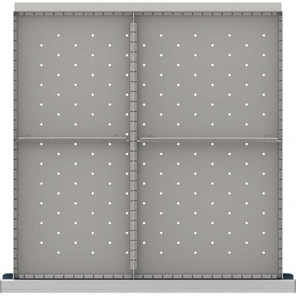LISTA - 4-Compartment Drawer Divider Layout for 3.15" High Drawers - Americas Industrial Supply
