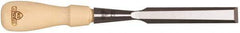 Stanley - 9-21/64" OAL x 5/8" Blade Width Wood Chisel - 5/8" Tip, Hornbeam Wood Handle - Americas Industrial Supply