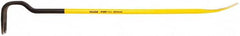 Stanley - 36" OAL Wrecking Bar - 5-21/64" Wide, Spring Steel - Americas Industrial Supply